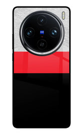 Tri Color Pattern Vivo X100 Pro Back Cover